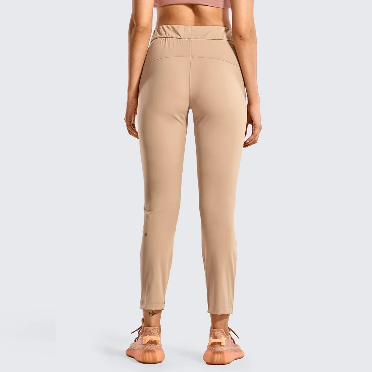 4-Way Stretch Ankle Apricot Active Pants