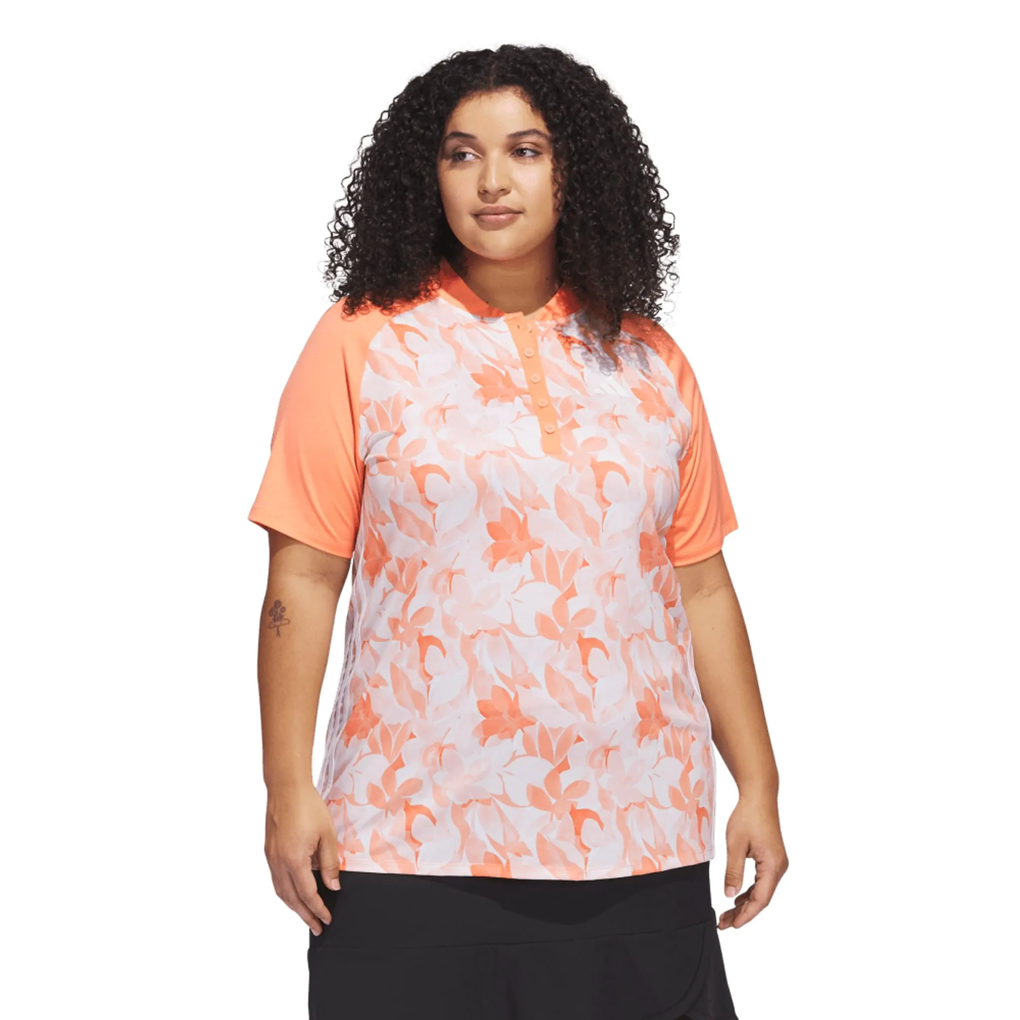 Adidas Floral Poloshirt Damen