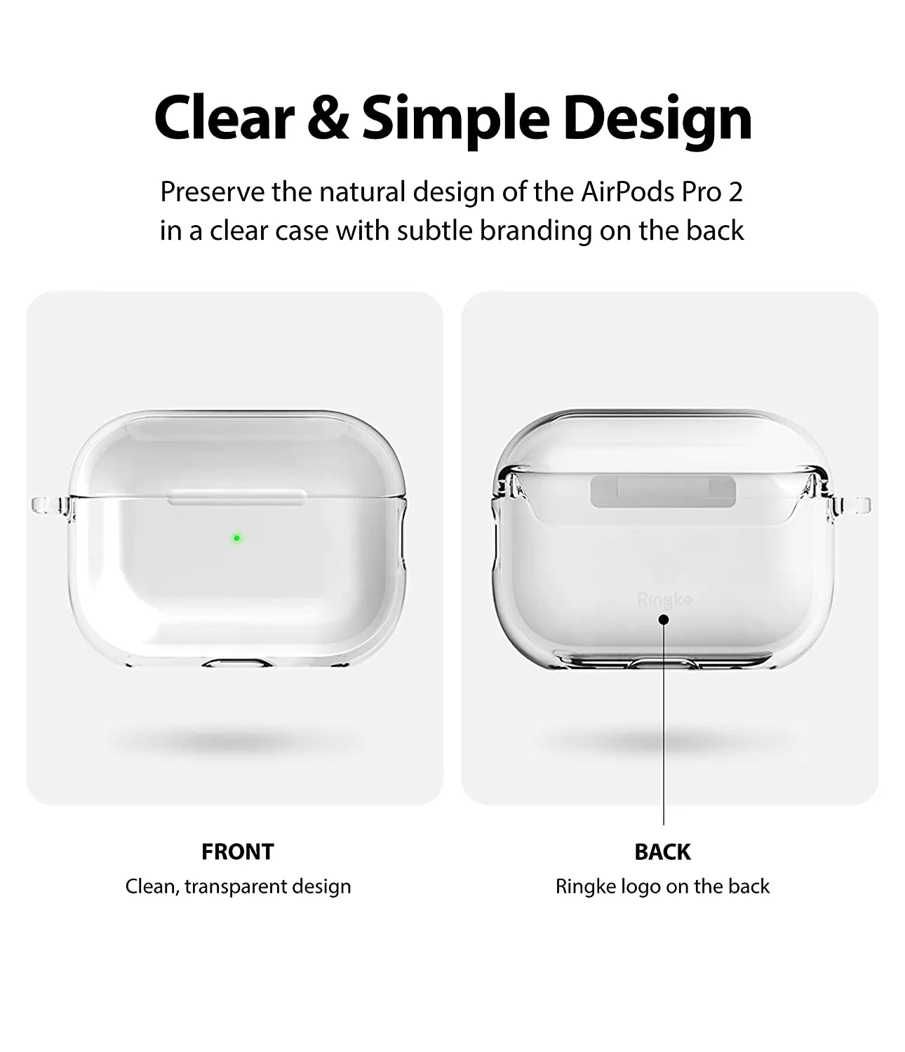 AirPods Pro 2 2nd Generation (2022) Hinge Case - Clear