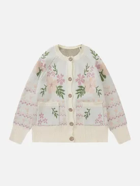 AlanBalen® - Embroidery Patchwork Cardigan