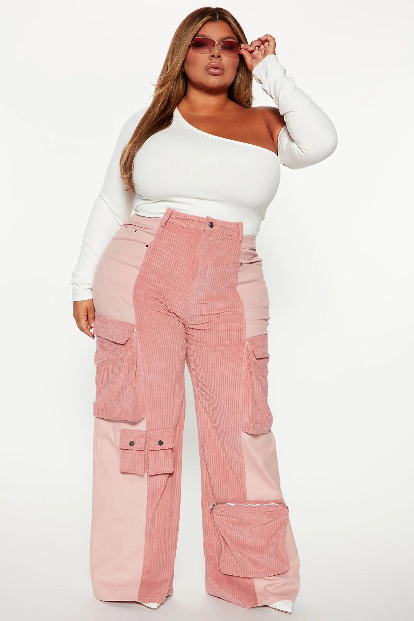 All Or Nothing Wide Leg Cargo Pant 32 - Mauve