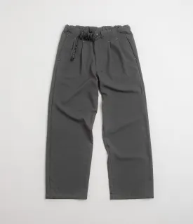 and wander PE Melange Twill Wide Pants - Grey