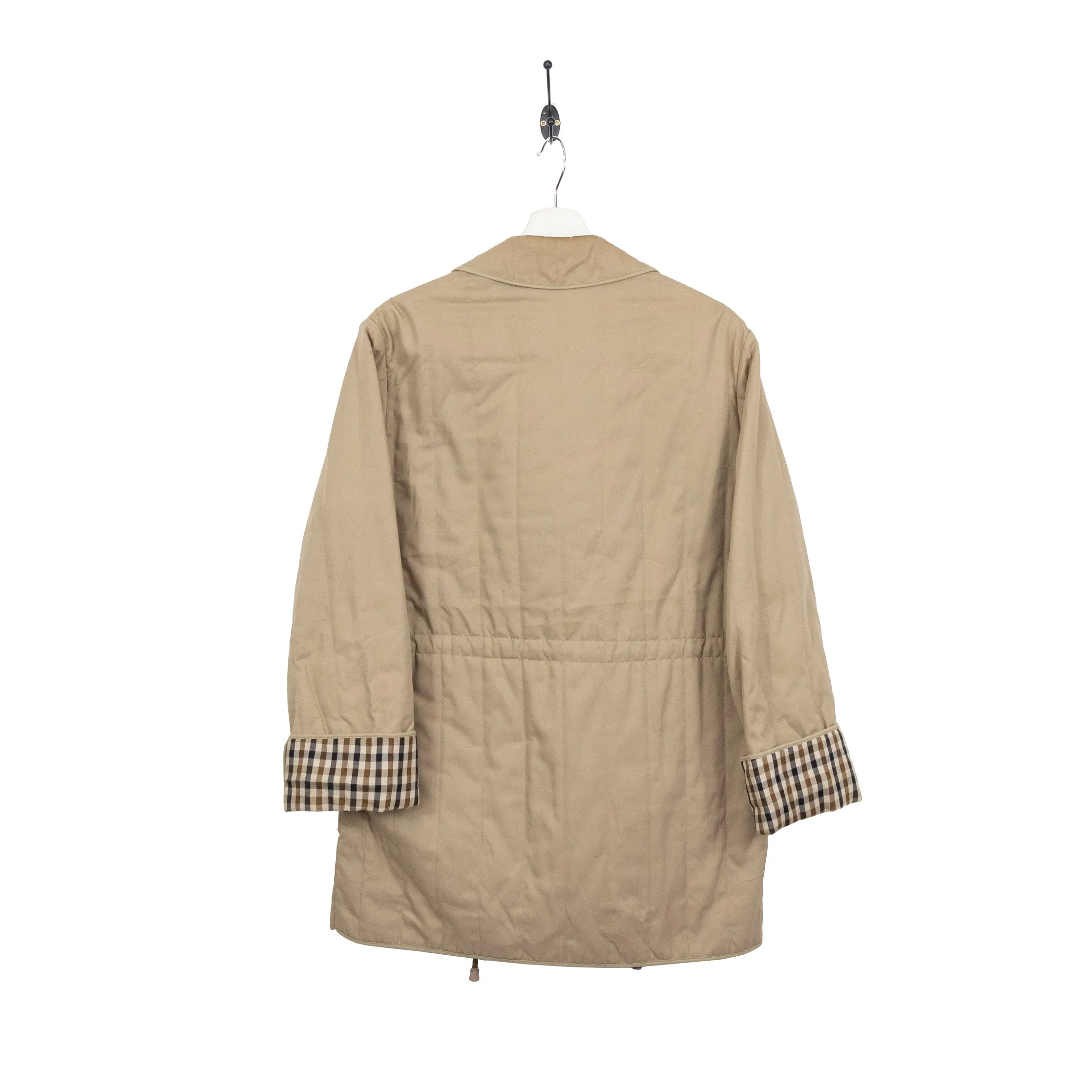 Aquascutum Novacheck Lining Button Up Trench