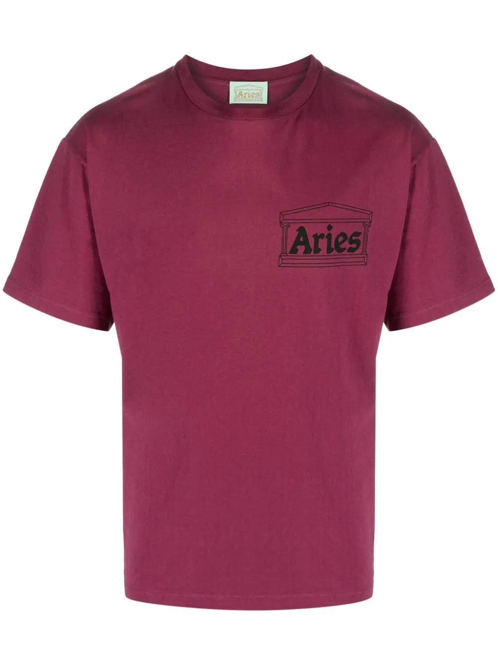 ARIES TEMPLE LOGO-PRINT COTTON T-SHIRT