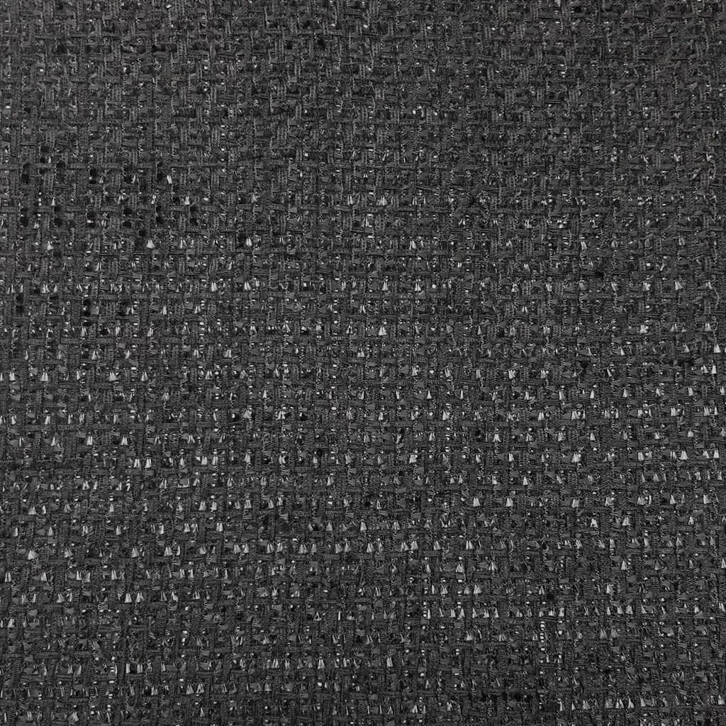 Basketweave Pattern Tweed Fabric