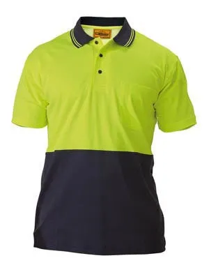 Bisley Hi Vis 2 Tone S/S Polo Shirt BK1234