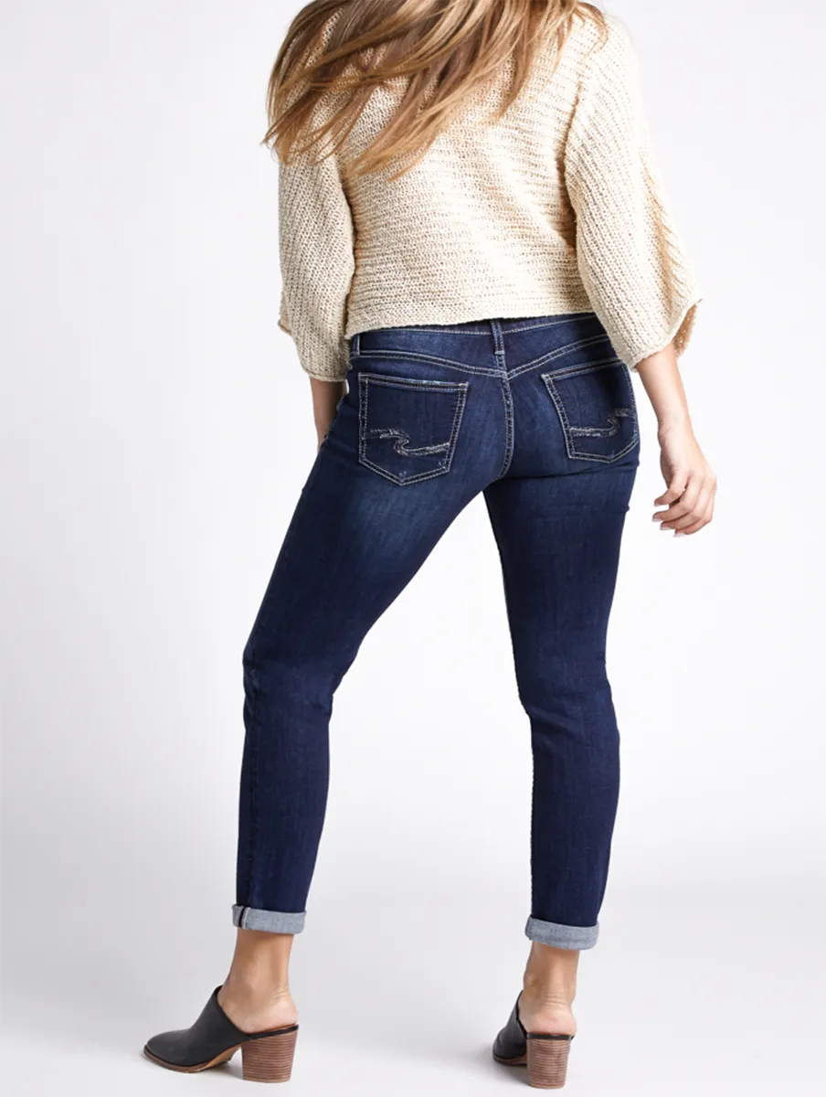 Boyfriend Mid-Rise Slim Leg Jean by Silver Jeans