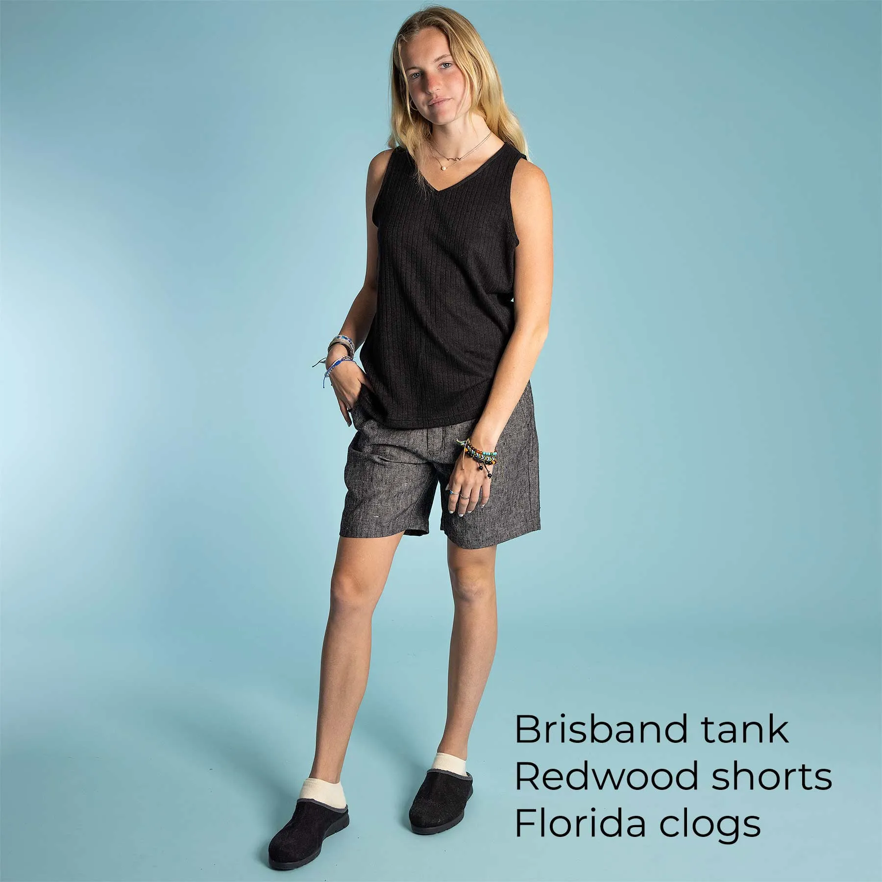 BRISBANE 100% Organic Hemp Ribbed Knit Tank Top (Unisex)