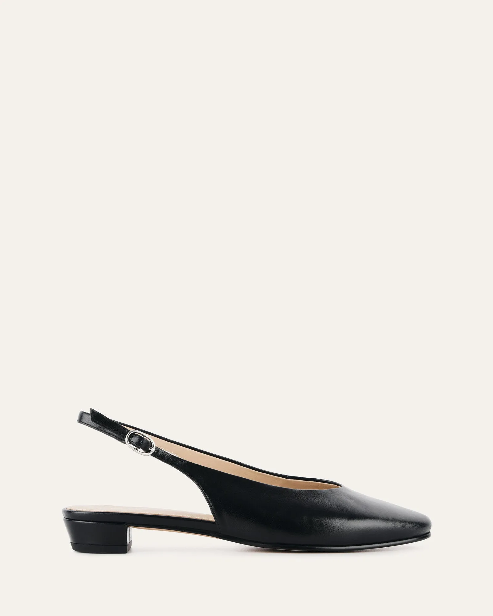 BRYCE DRESS FLATS BLACK LEATHER