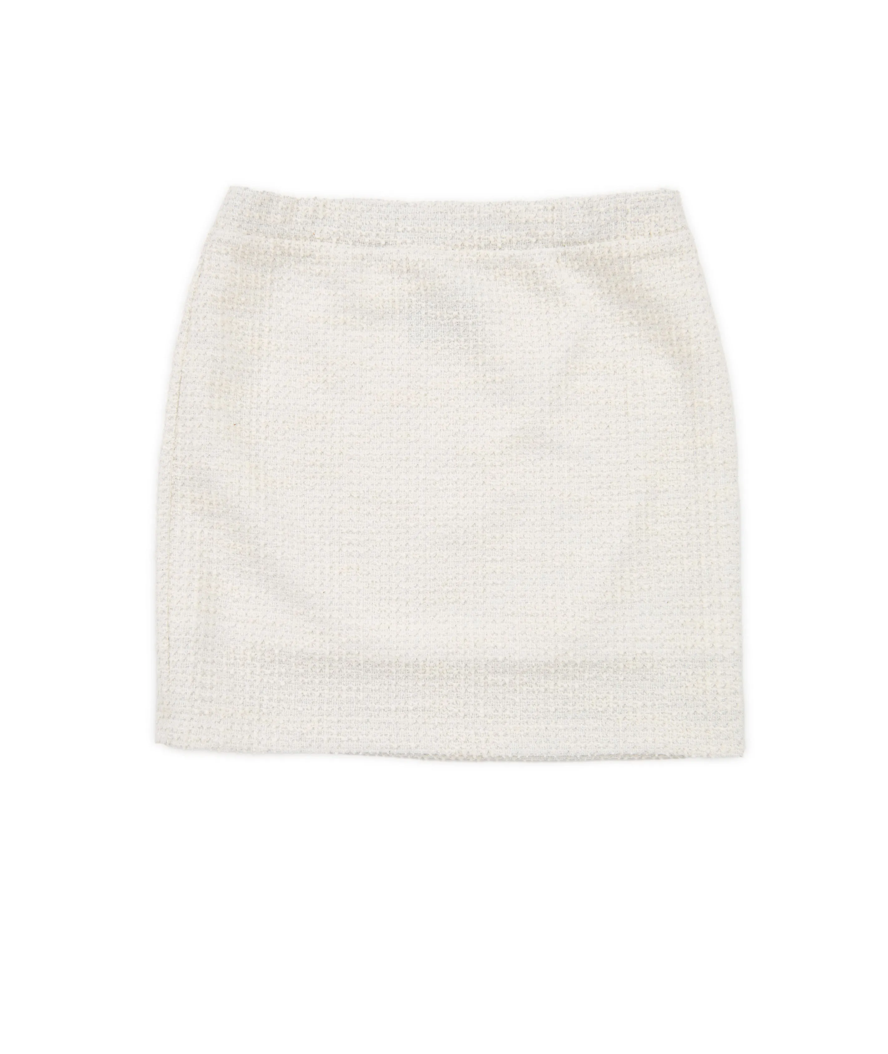 By Debra Girls Ivory Boucle Straight Skirt