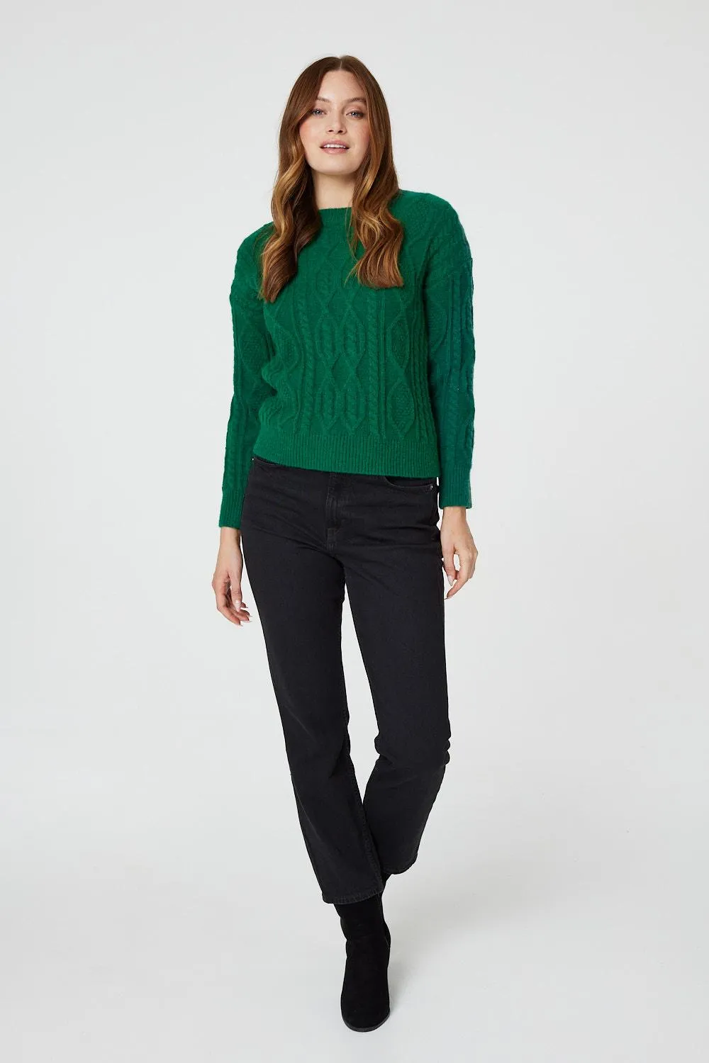 Cable Knit Long Sleeve Jumper