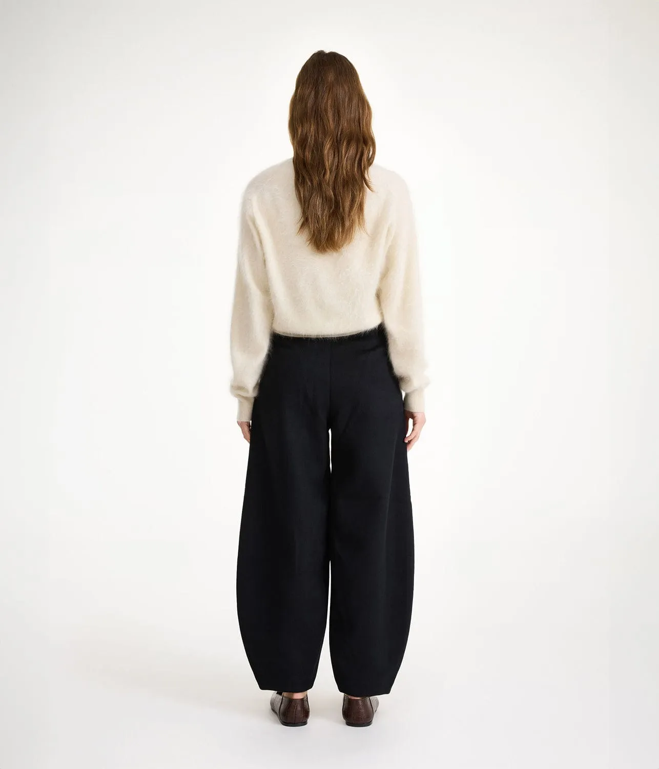 CARLIEN WOOL PANTS- BLACK