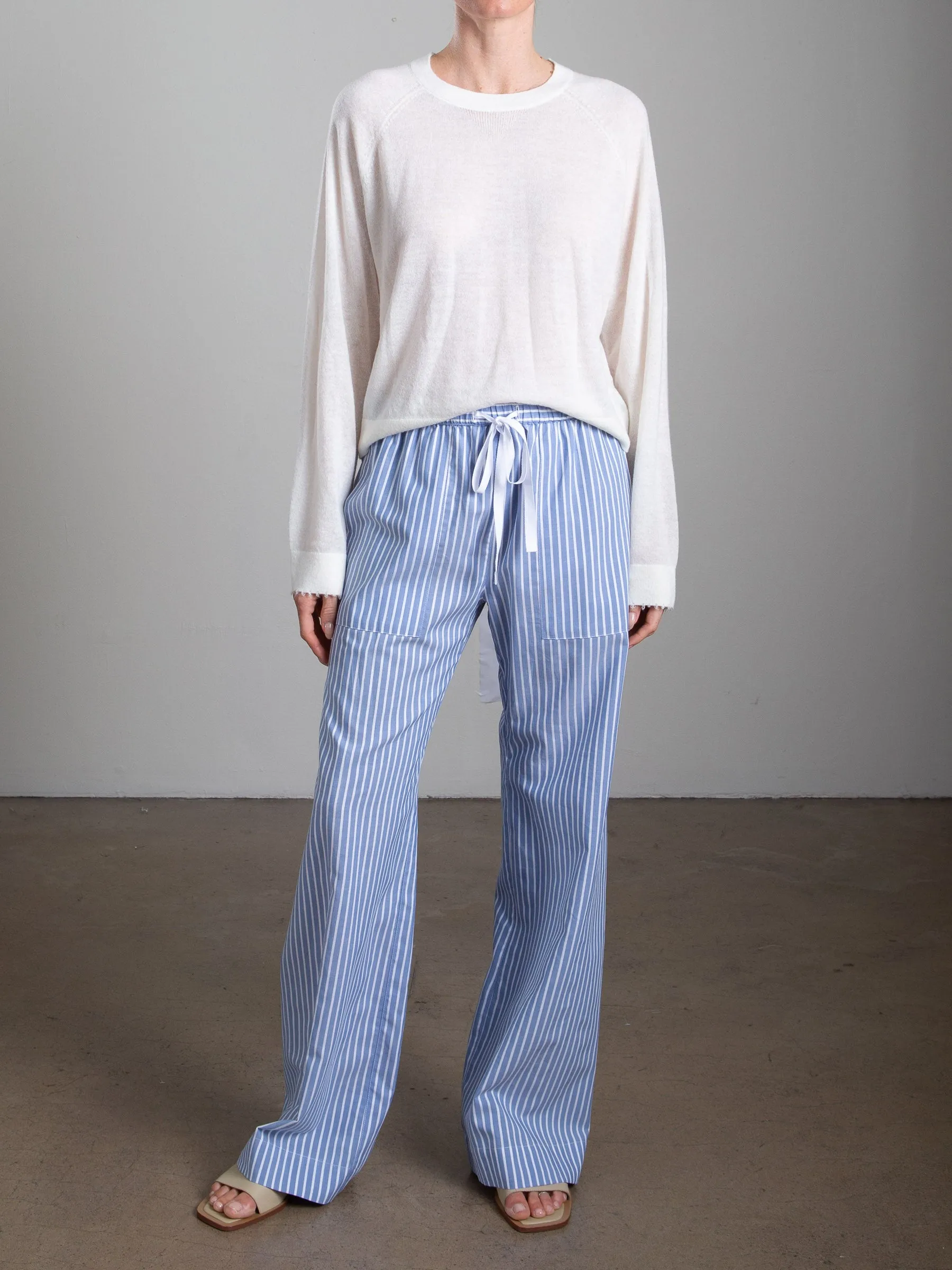 Casey Pant in Berkeley Stripe - Blue