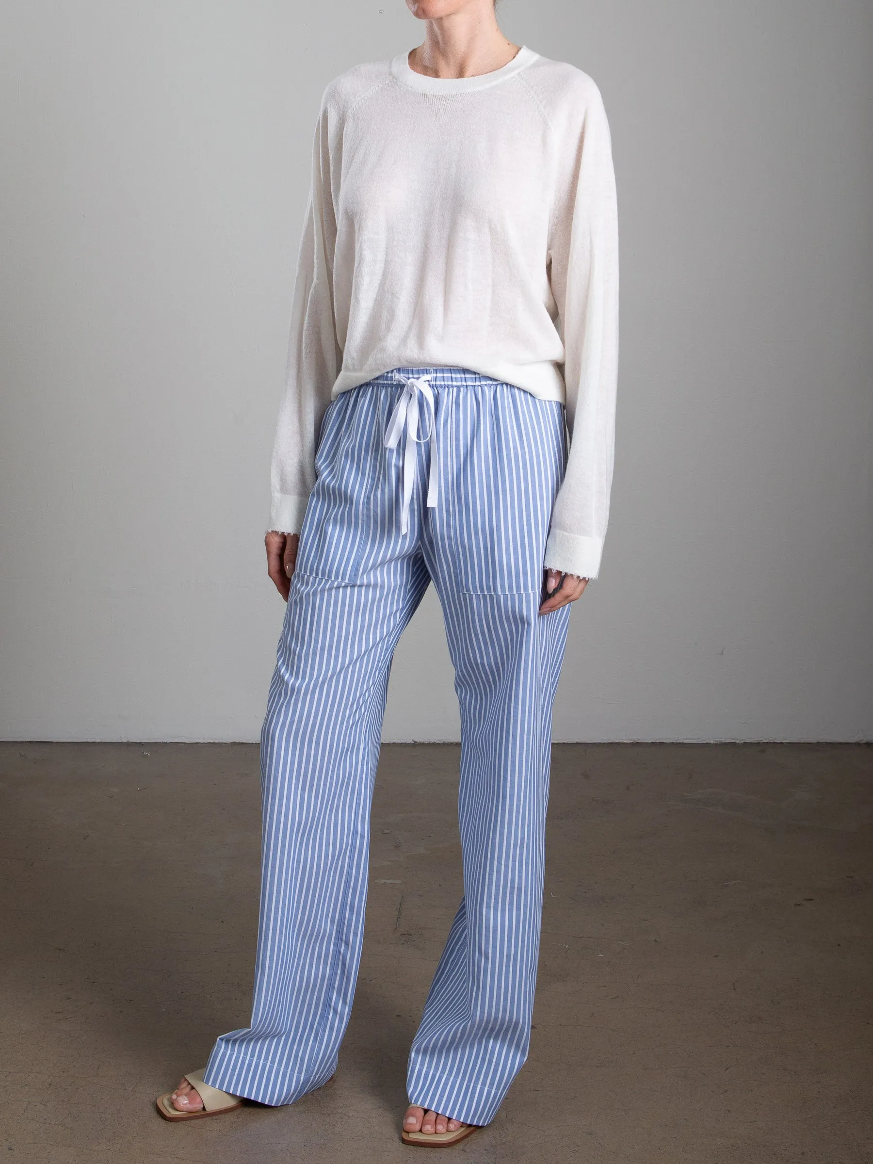 Casey Pant in Berkeley Stripe - Blue