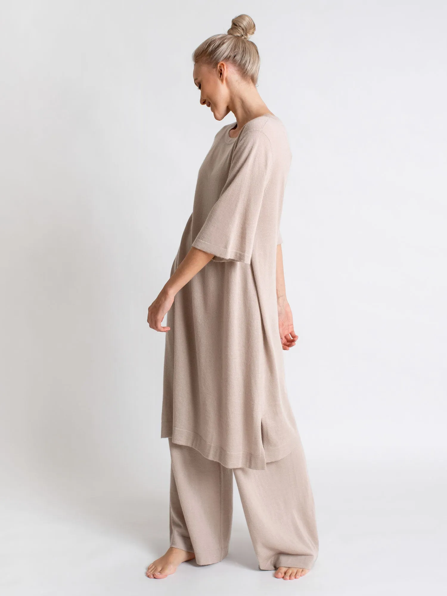 Cashmere pants "Air pants" - feather