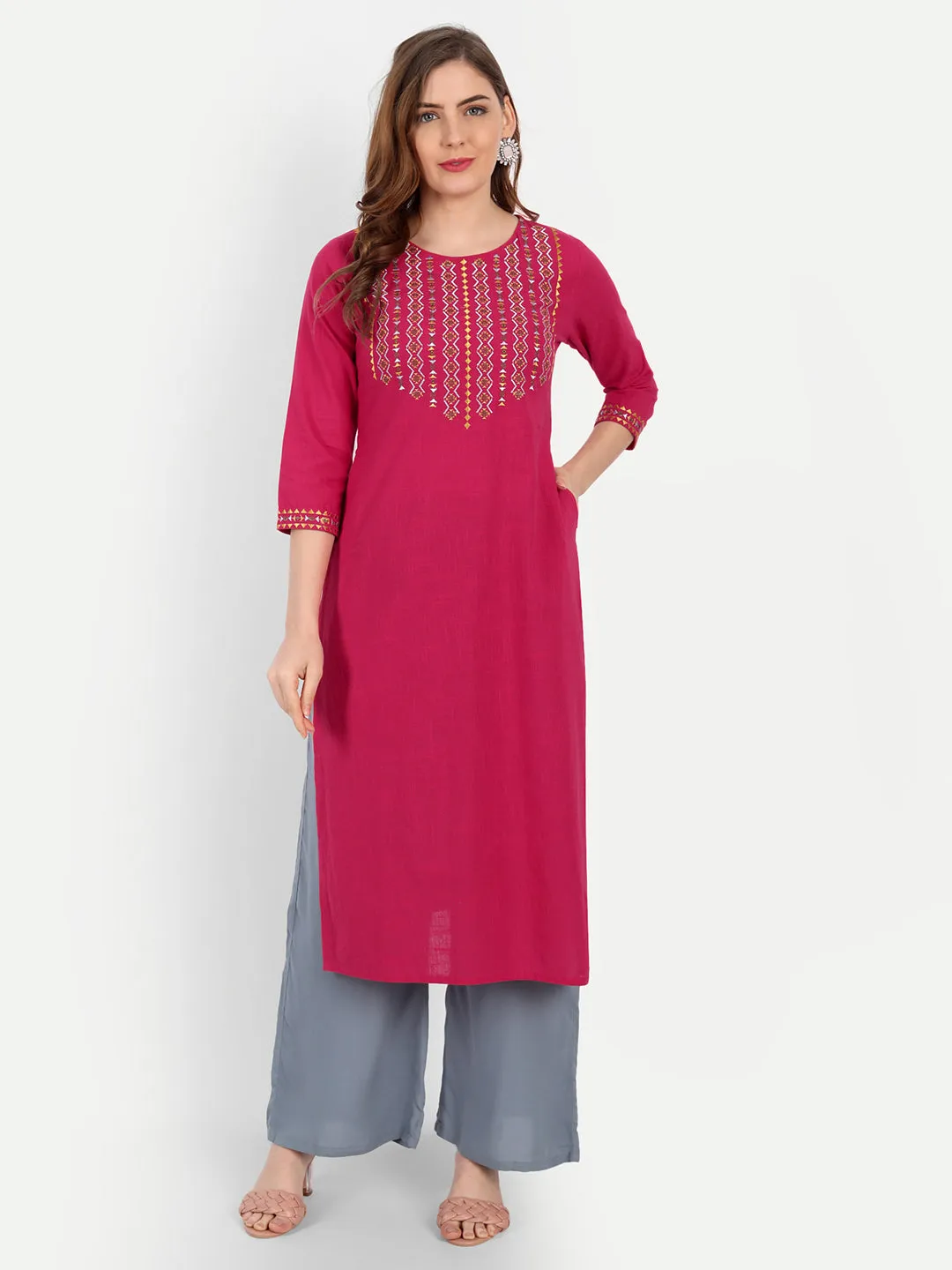 CASUAL WEAR EMBROIDERED KURTI