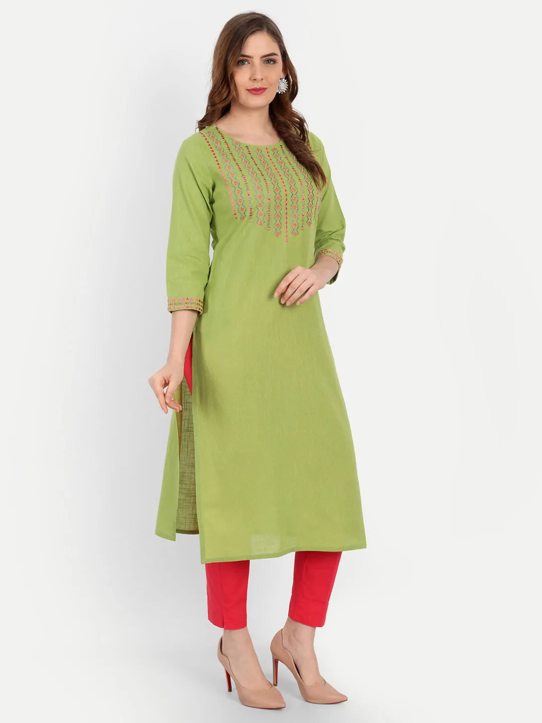 CASUAL WEAR EMBROIDERED KURTI