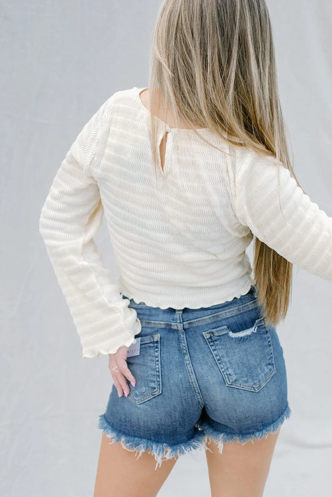 Champagne Bell Sleeve Top