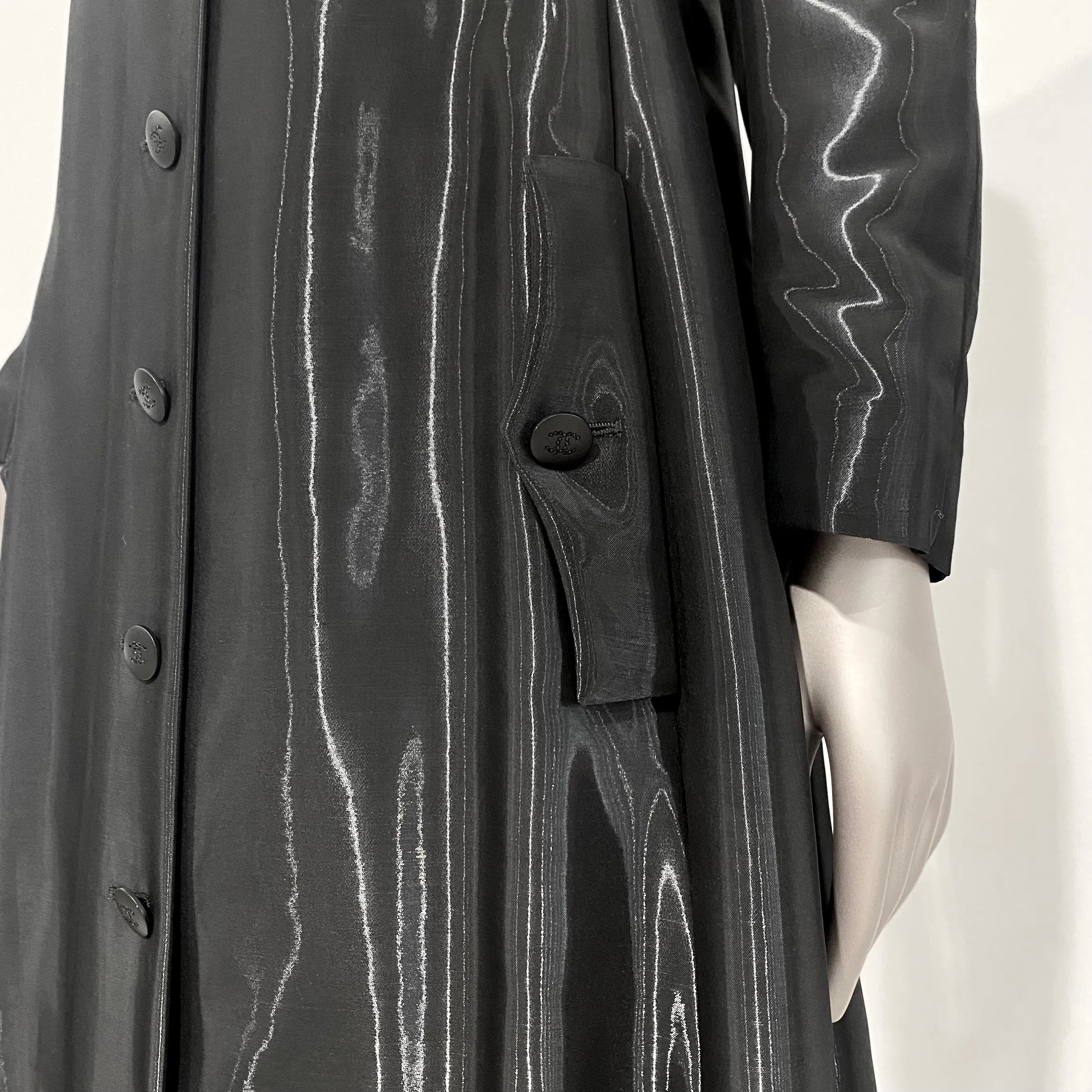 Chanel Vintage Reflective Moiré Coat