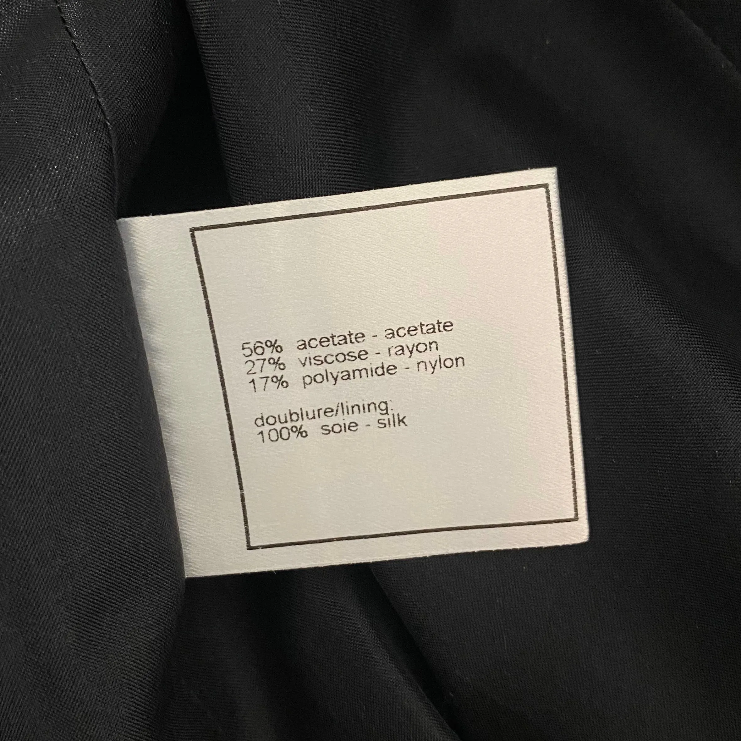 Chanel Vintage Reflective Moiré Coat