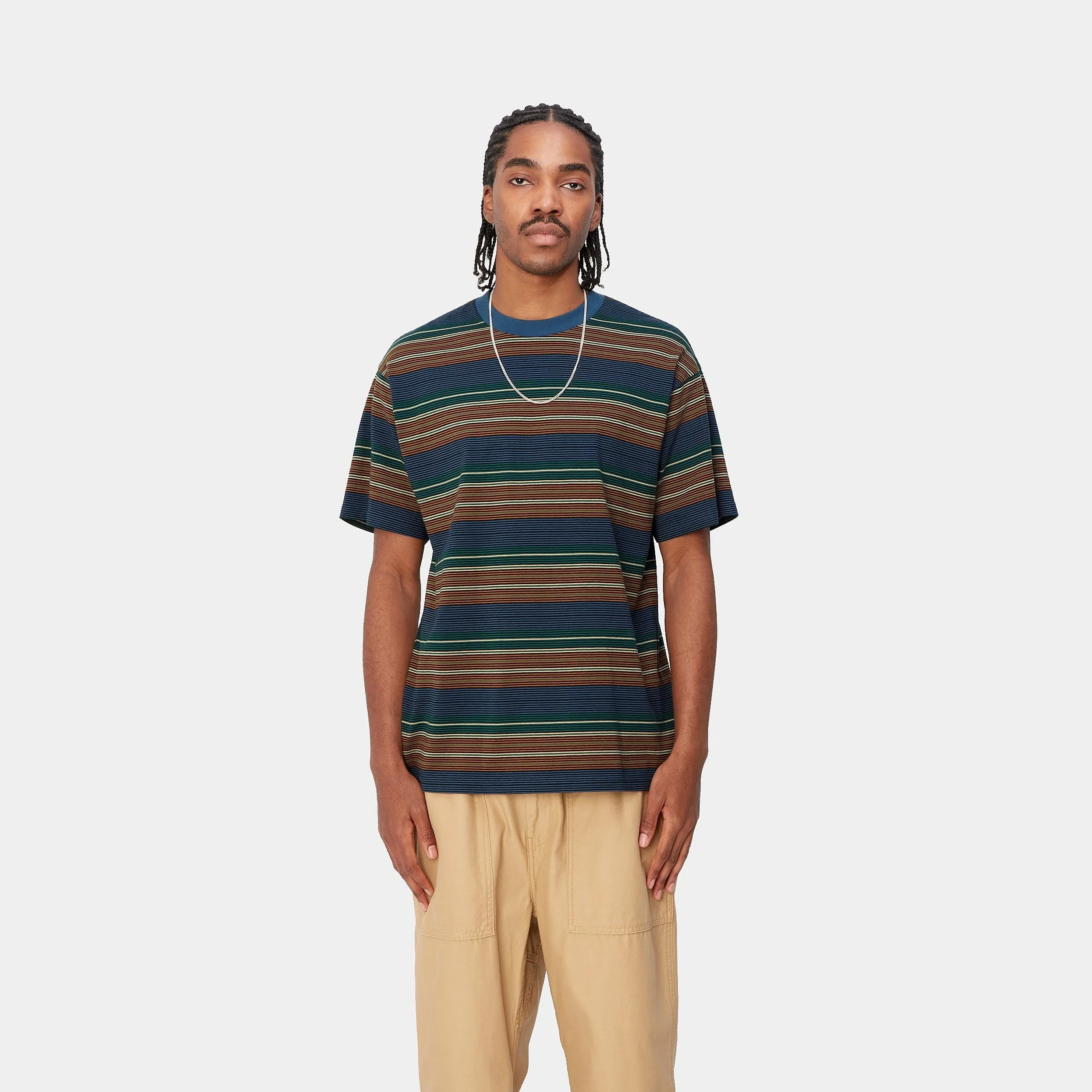 COBY STRIPED DESIGN RELAXED FIT S/S T-SHIRT