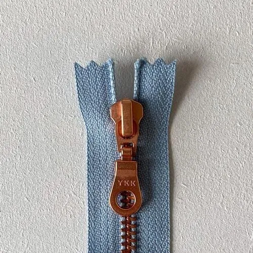 Copper zipper, 50 cm - two-way separator