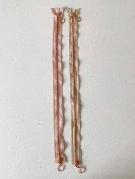 Copper zipper, 50 cm - two-way separator