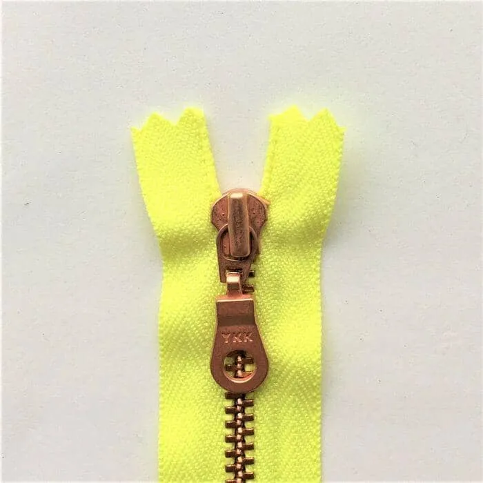 Copper zipper, 50 cm - two-way separator