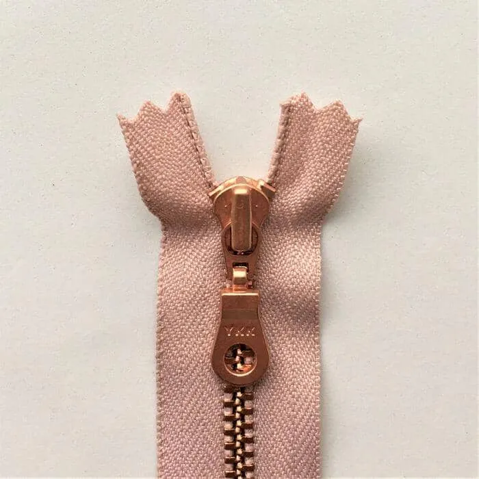 Copper zipper, 50 cm - two-way separator