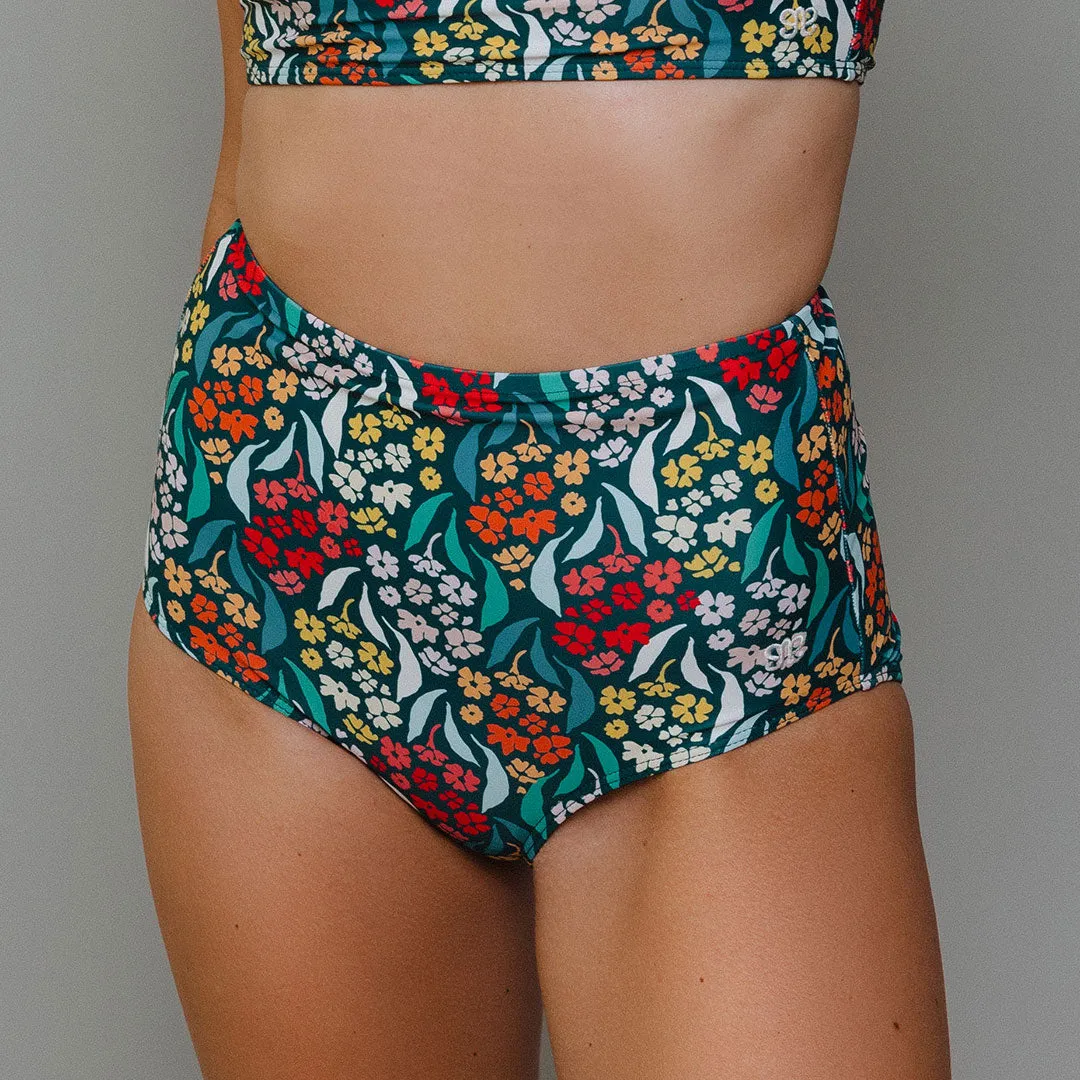 Costa Floral High-Waisted Bottoms