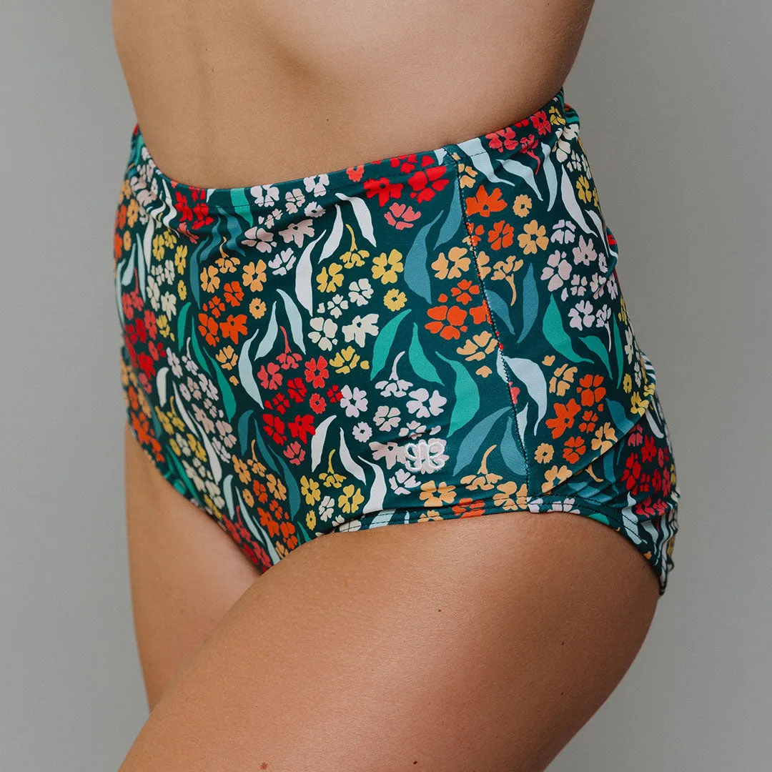 Costa Floral High-Waisted Bottoms