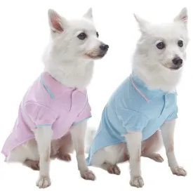 Cotton Blended Back to School Dog Polos, 2 Pack