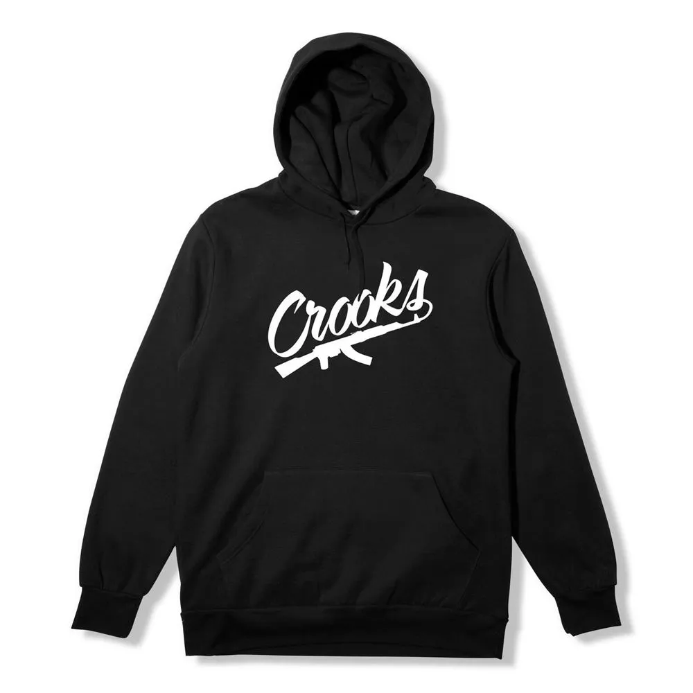 Crooks & Castles Alternate AK Script Pullover Hoodie Black