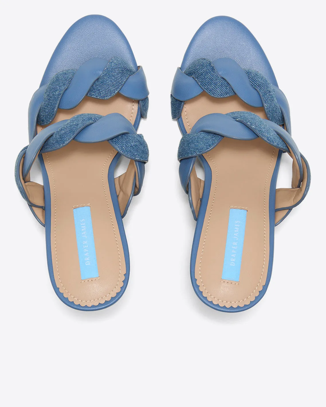 Dolly Heel Sandal in Chambray