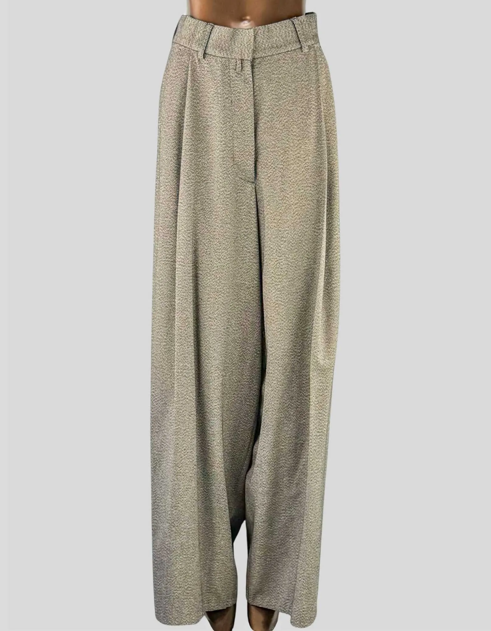 DRIES VAN NOTEN Pleated wool wide-leg pants - 38 FR | 6 US