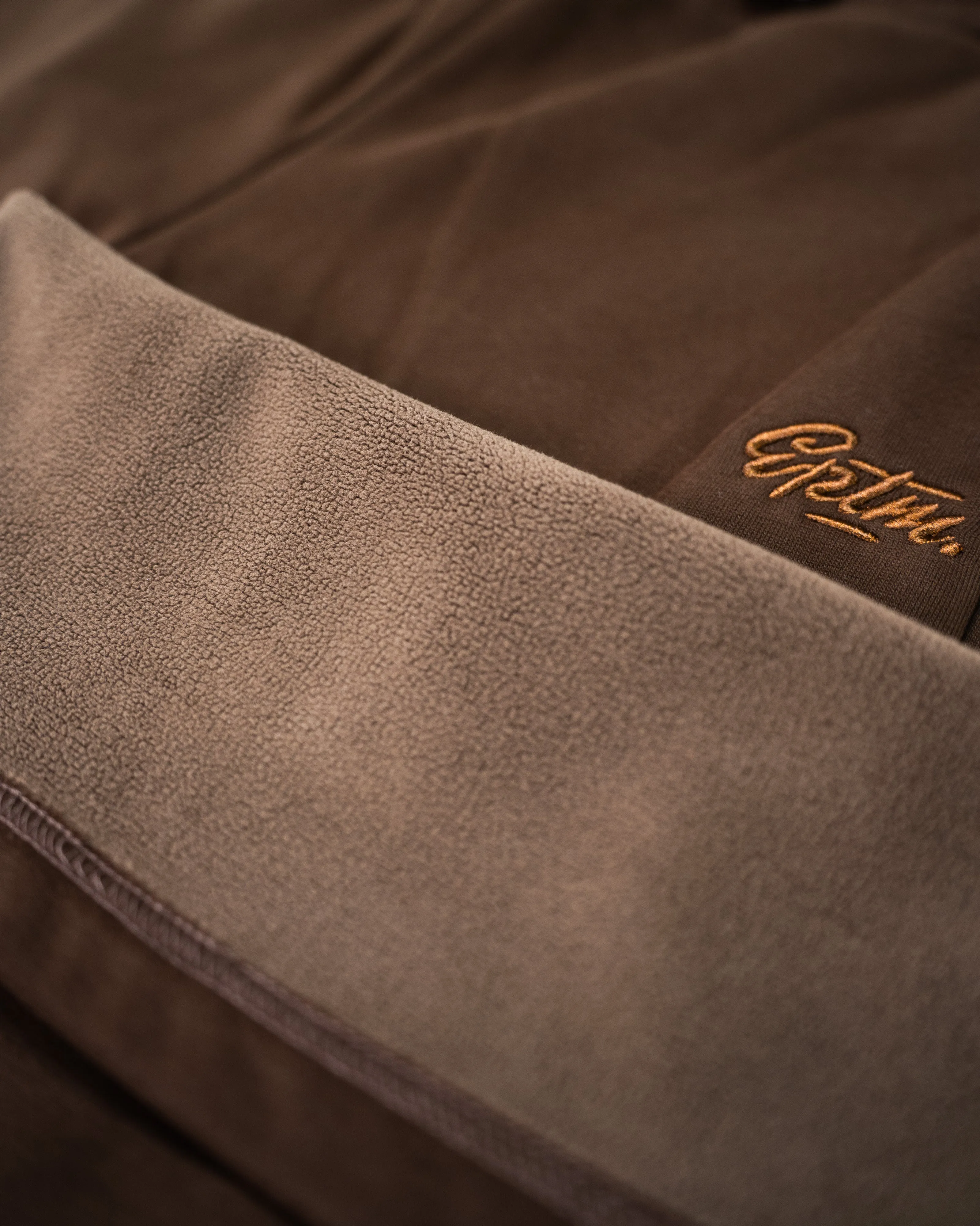 EPTM PERFECT BAGGY FLEECE PANTS - BROWN