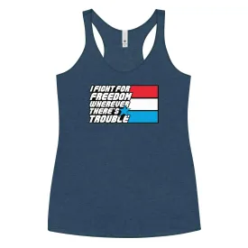 Fight For Freedom Women's Racerback Tank