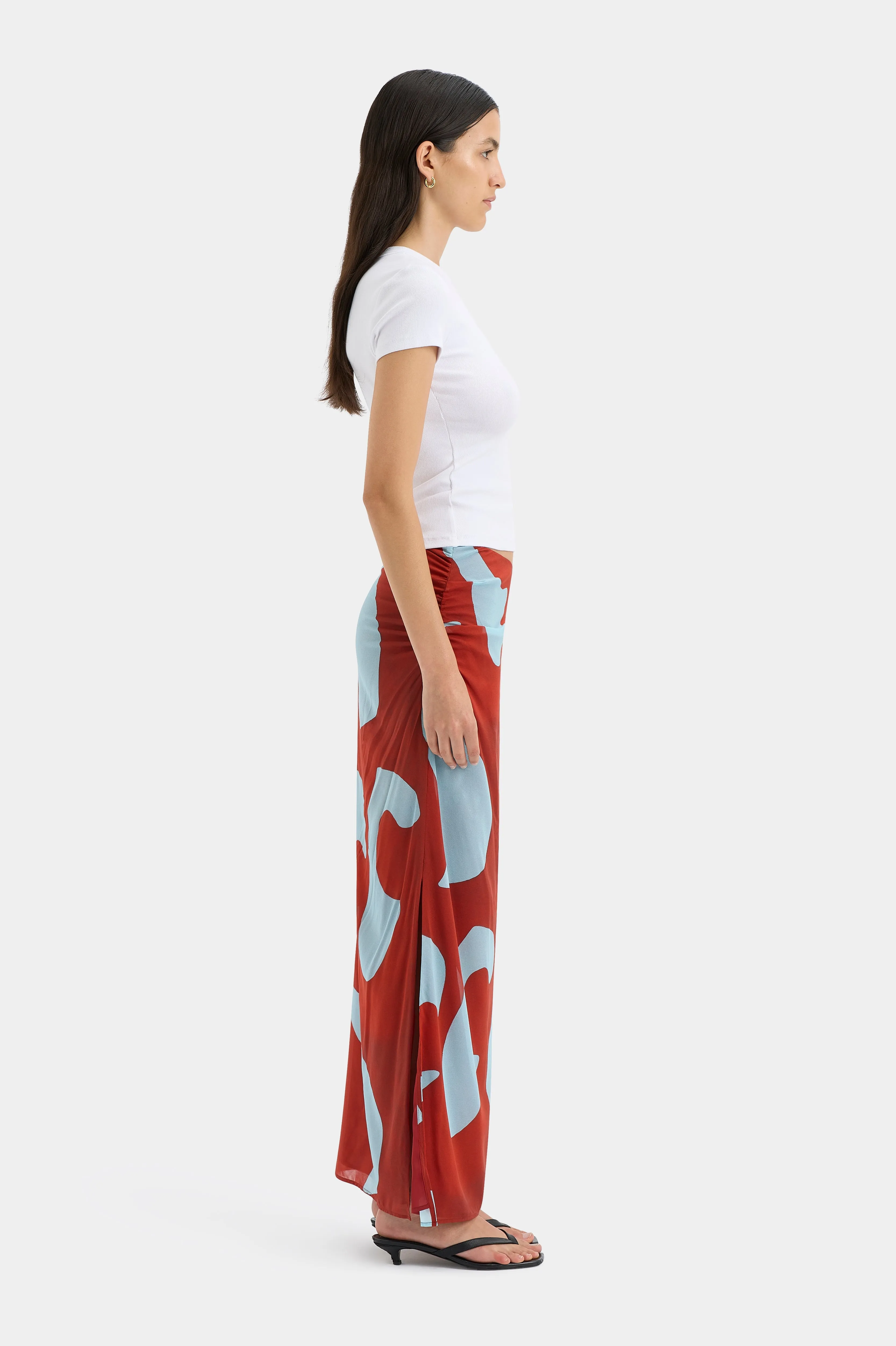 Frankie Gathered Midi Skirt