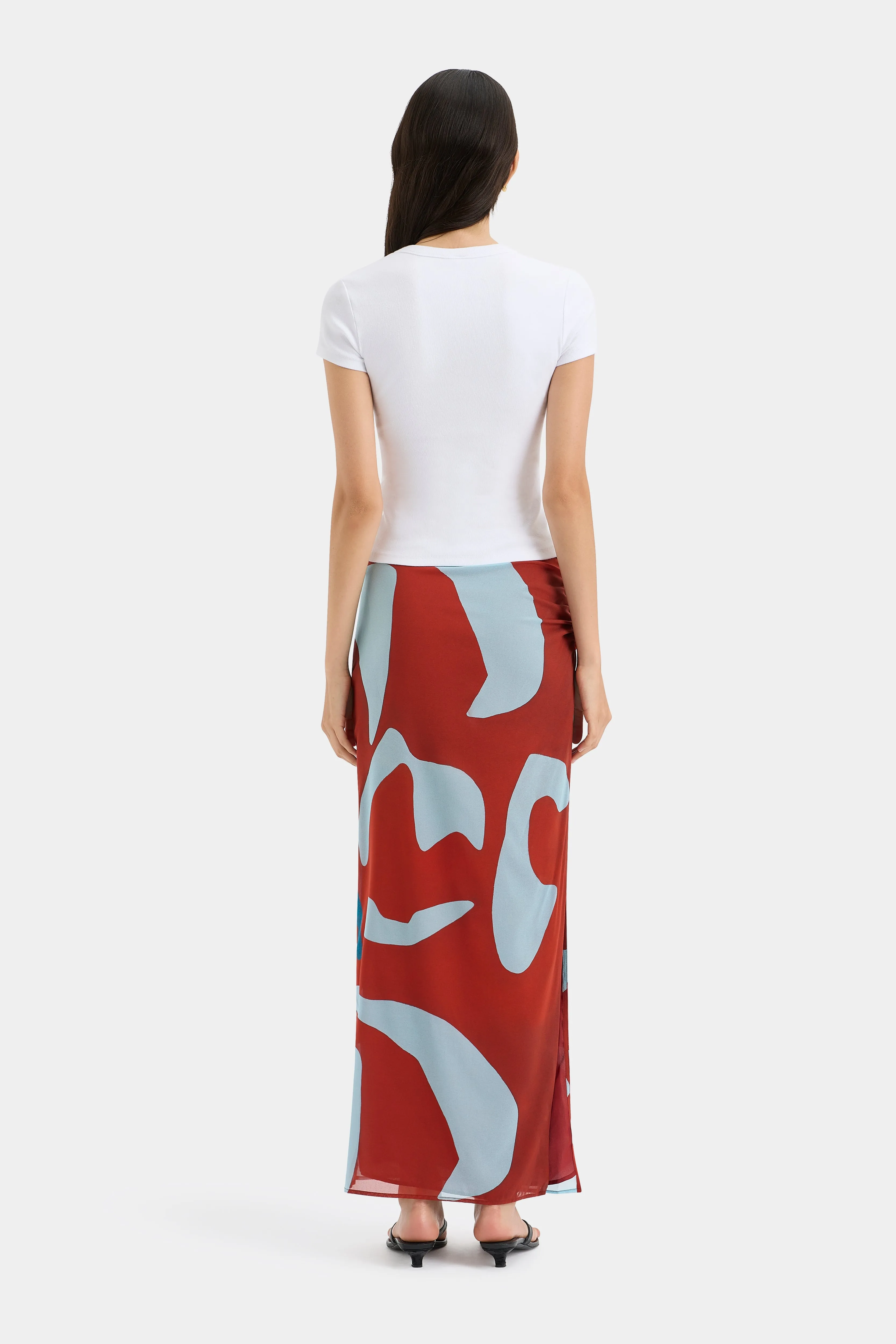 Frankie Gathered Midi Skirt