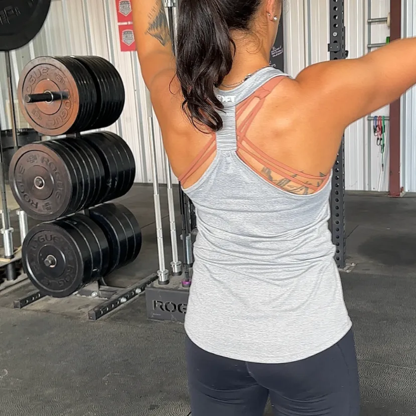 Go-To Racerback Tank - Grey