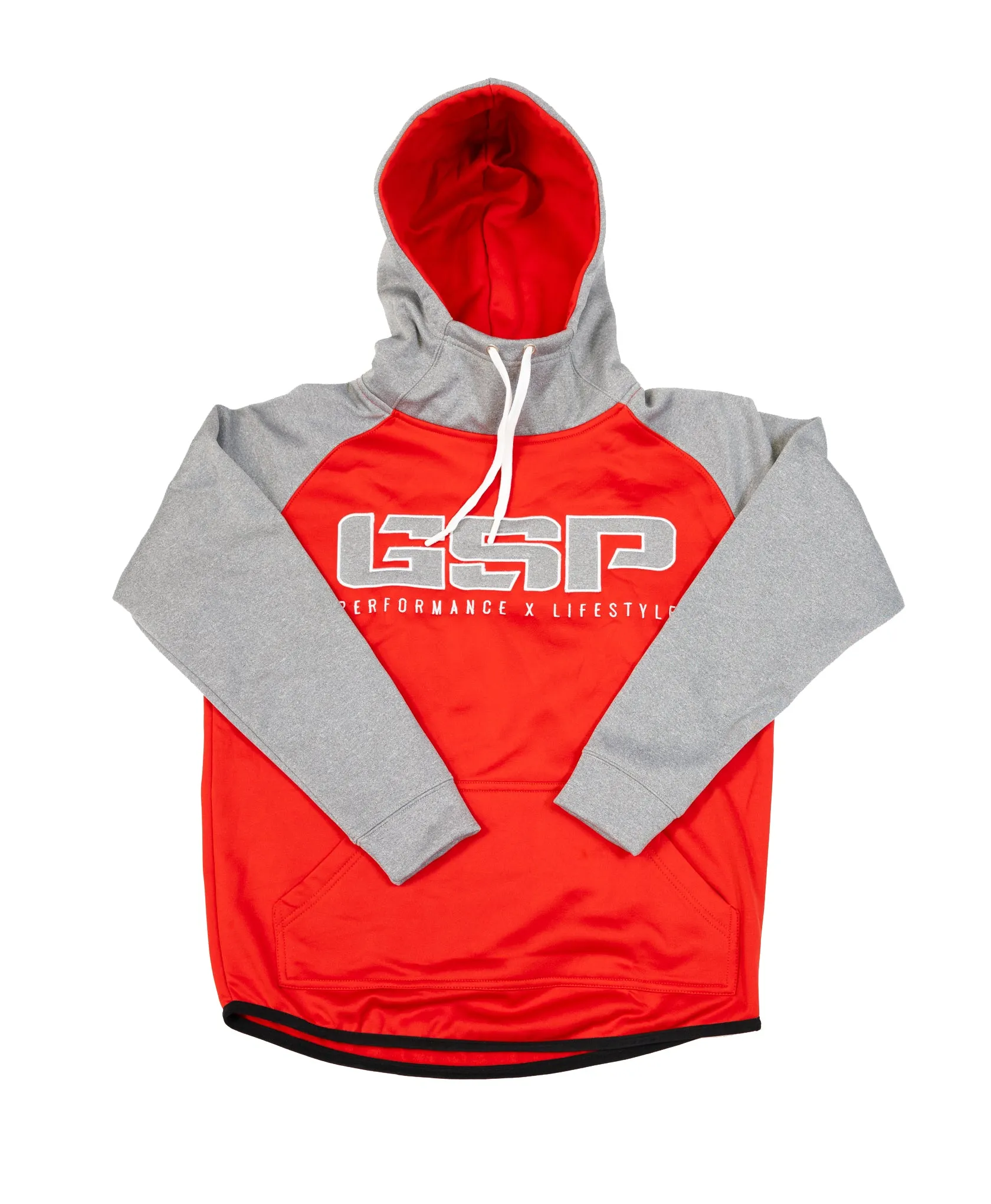 GSP PXL Scuba Neck TT Fleece Hoodie - Red