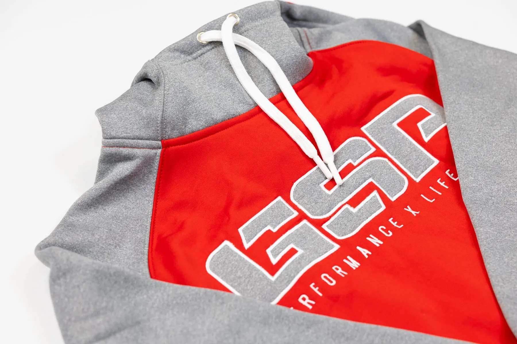 GSP PXL Scuba Neck TT Fleece Hoodie - Red