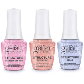 Harmony Gelish Structure - Translucent Pink, Cover Pink, & Clear