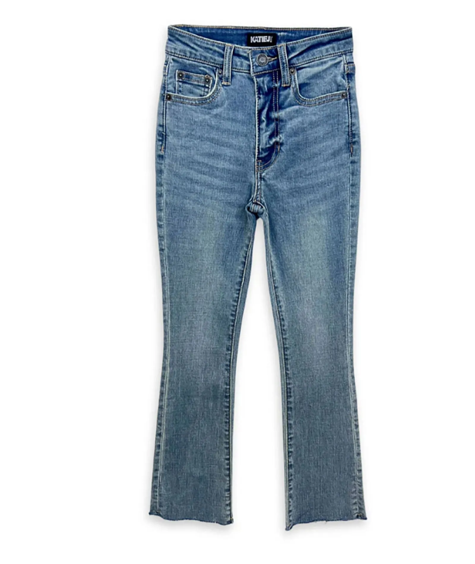 Katie J NYC Girls LA Stretch No Rips Light Wash Jeans