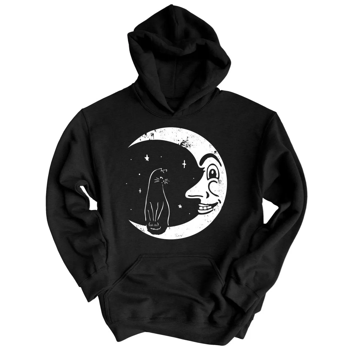 Kitty On The Moon Hoodie