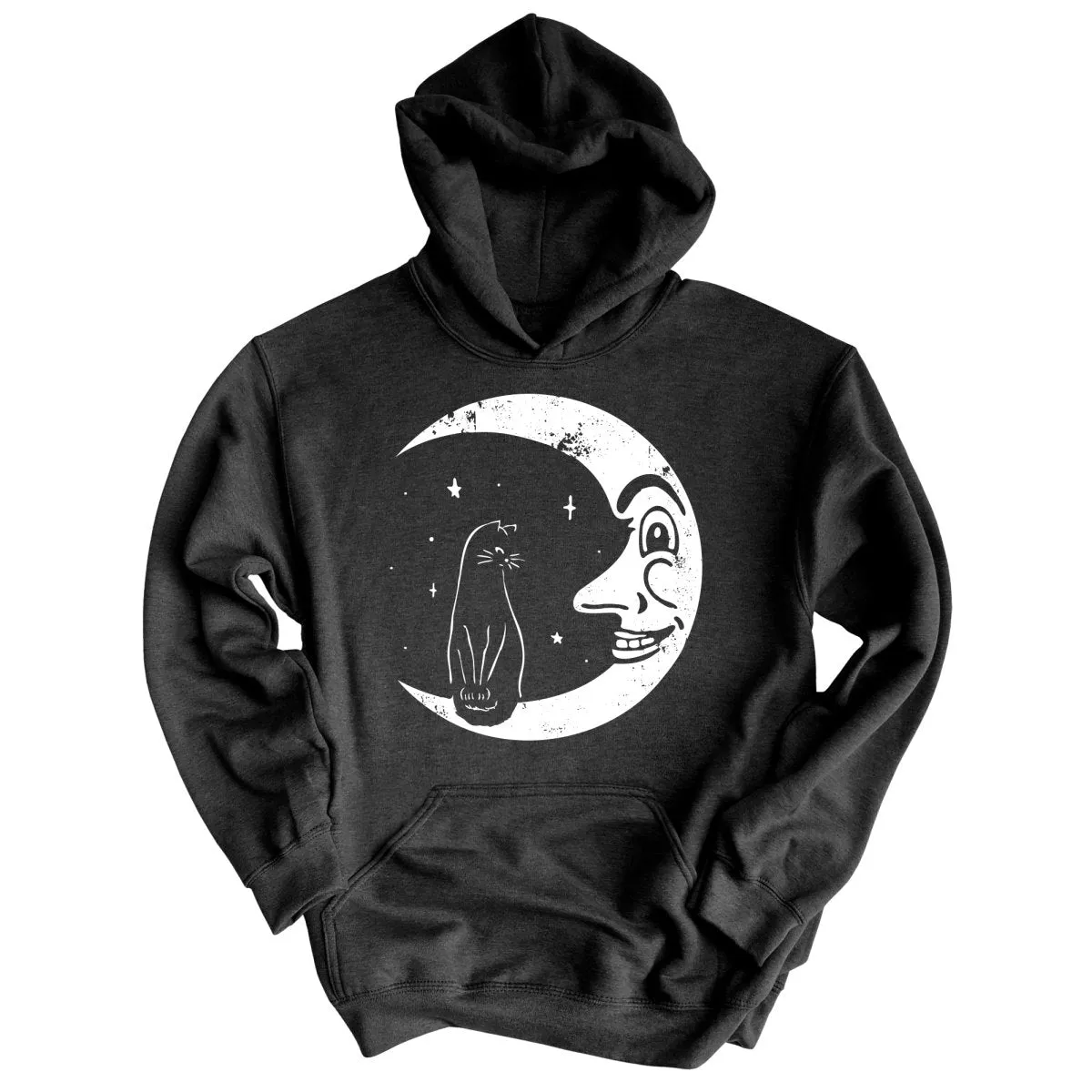 Kitty On The Moon Hoodie