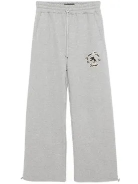 LOGO-APPLIQUÉ DRAWSTRING TRACK PANTS