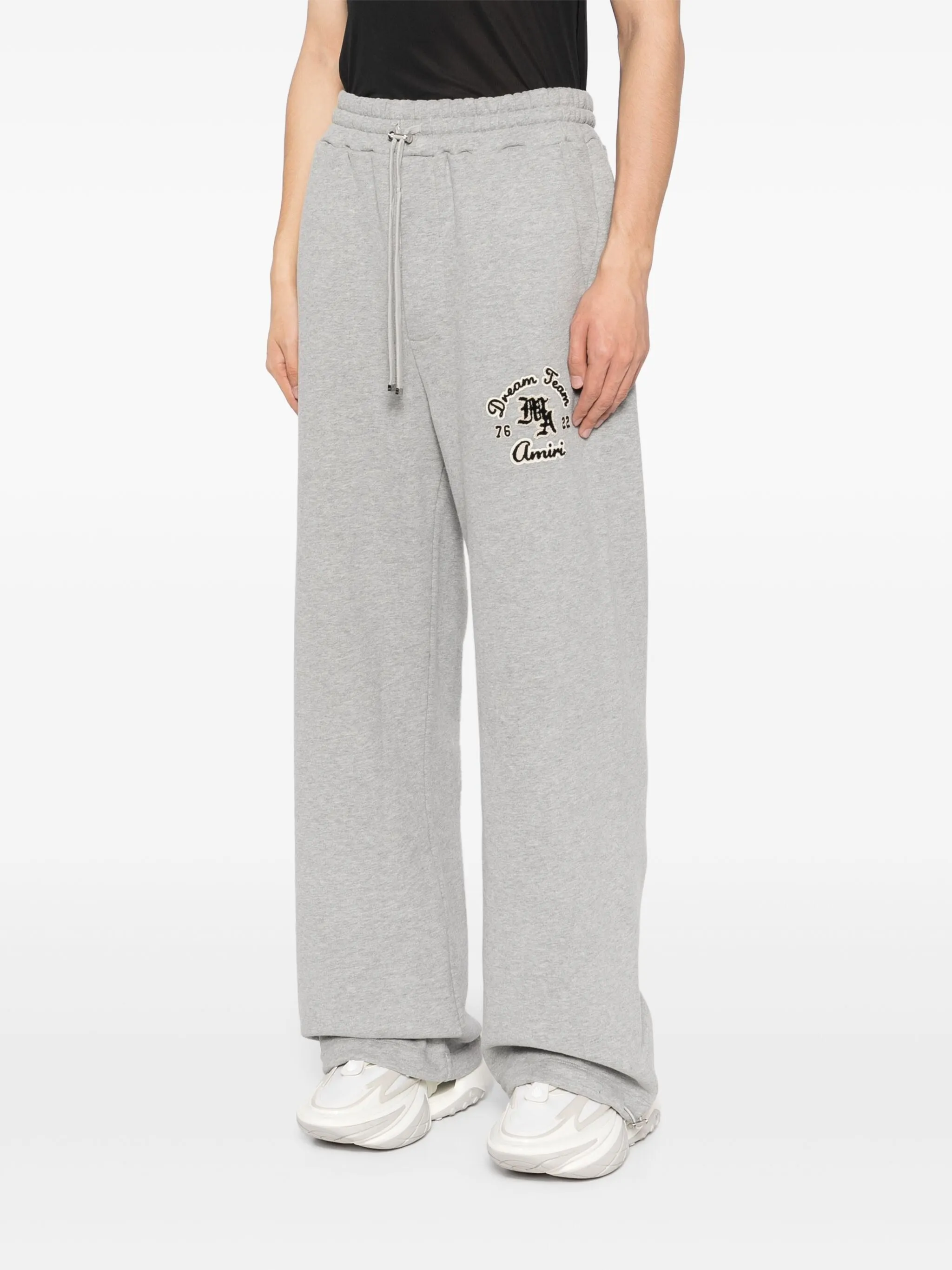 LOGO-APPLIQUÉ DRAWSTRING TRACK PANTS