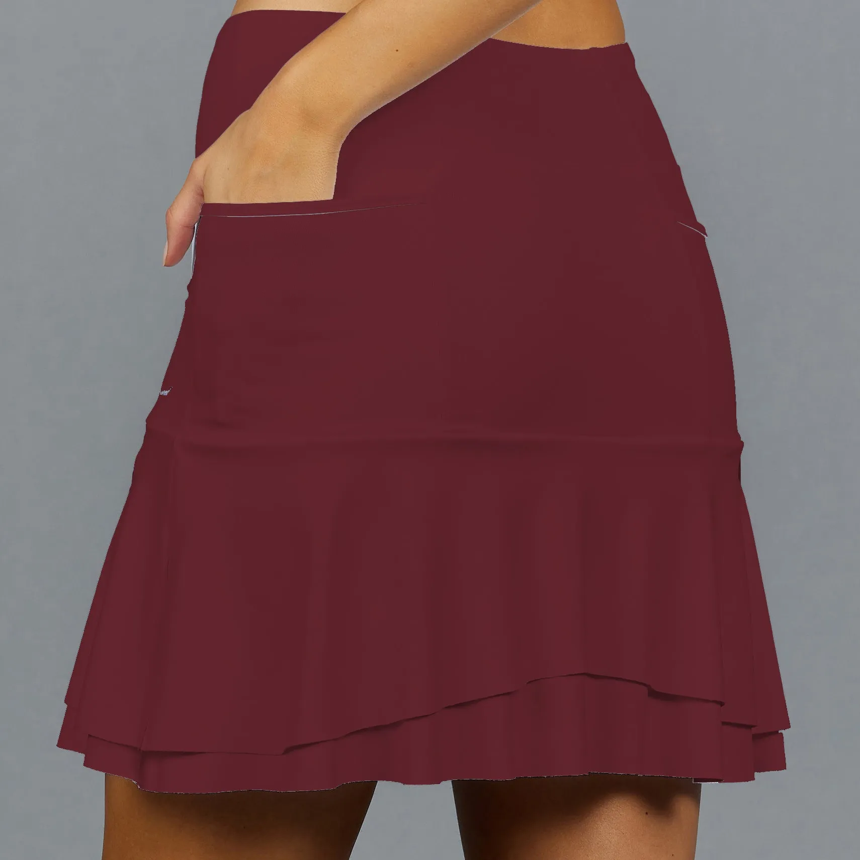 Long Basic Skort (rust)