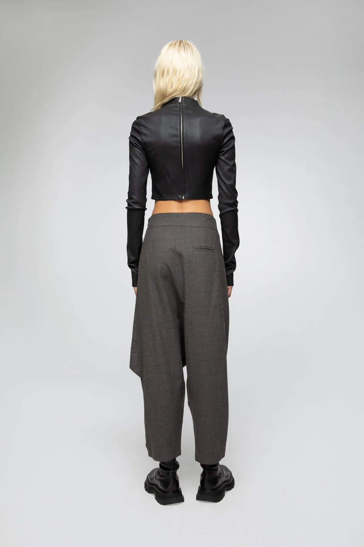 Magda - Grey Wool Pants